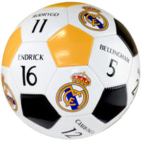 Official Licensed Real Madrid with Players' Names & Numbers Soccer Ball 2024, Size 5