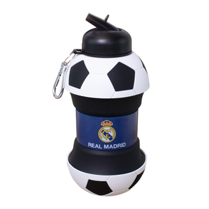 Official Real Madrid CF Collapsible Water Bottle, 34 oz - 8161