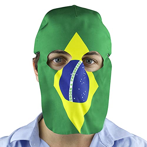 Brazil Fan Mask & Hat Combo