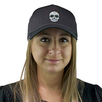 Sugar Skull Fan Mask for Day of the Dead, Día de los Muertos Parties Maccabi Art (Multicolor)