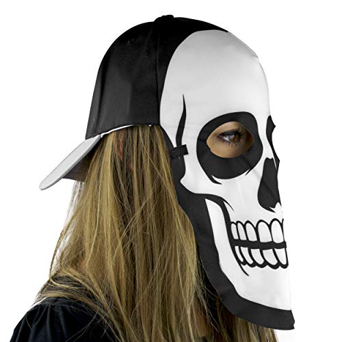 Skull Fan Mask and Hat All-In-One for Costume Parties Maccabi Art