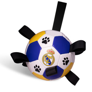 ProBall Pets Interactive Dog Soccer Ball with Grab Tabs - Floats on Water, Fetch & Training Toy for Small Medium Dogs, Herding Breeds - Waterproof Non-Toxic
