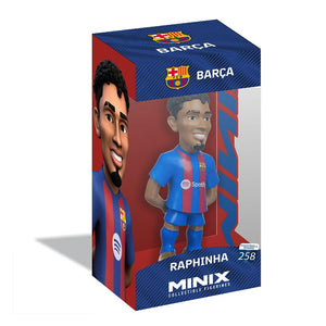 MINIX Raphinha FC Barcelona collectible figure in display box