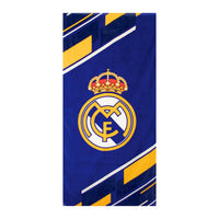 Real Madrid CF Official Soccer Towel 30x60 Inches, Ultra Soft & Quick-Dry Fabric, Club Crest Design, Ideal for Beach, Pool, Gym & Bath - 1014