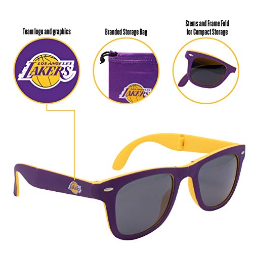 Los Angeles Lakers Folding Sunglasses Maccabi Art