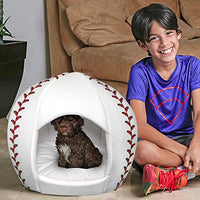 Baseball - Sport Ball Igloo Pet Bed - Small