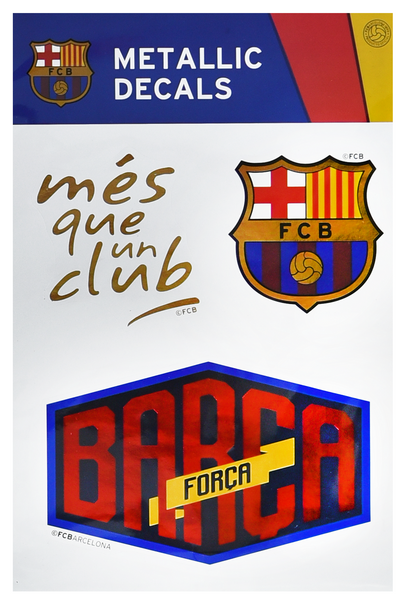 FC Barcelona Official Metallic Decals Maccabi Art