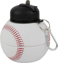 Collapsible Silicone Baseball Water Bottle Maccabi Art, 1 Liter