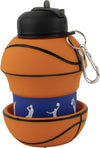 Collapsible Silicone Basketball Water Bottle Maccabi Art, 1 Liter