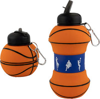 Collapsible Silicone Basketball Water Bottle Maccabi Art, 1 Liter