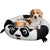 Maccabi Art Panda- Round Bolster Cuddle Pet Bed- Medium 24"