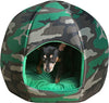 Camouflage - Ball Pet Igloo Bed- Small