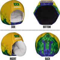 Brazil Country - Sport Ball Pet Bed - Small