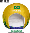 Brazil Country - Sport Ball Pet Bed - Small