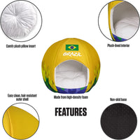 Brazil Country - Sport Ball Pet Bed - Small