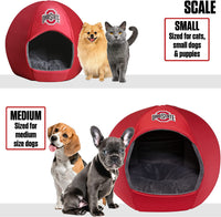 Ohio State University (NCAA)- Sport Ball Pet Bed-Small