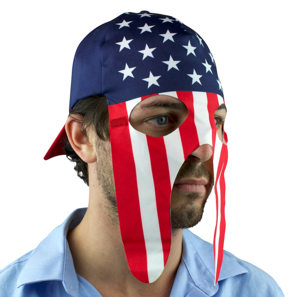USA Fan Mask and Hat Combo for Parties or Sporting Events
