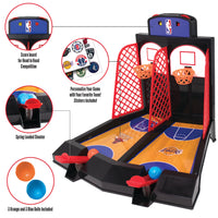 Official NBA Team Logo 2-Player Tabletop Arcade Basketball Game